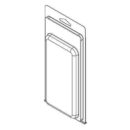 Visipak Thermoform-CLAMSHELL-#293-9.062-4.375-6.406-3.188-0.400-0.015-CLEAR, 400PK 293TF